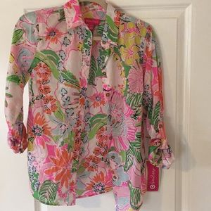 Lilly Pulitzer for target button up top